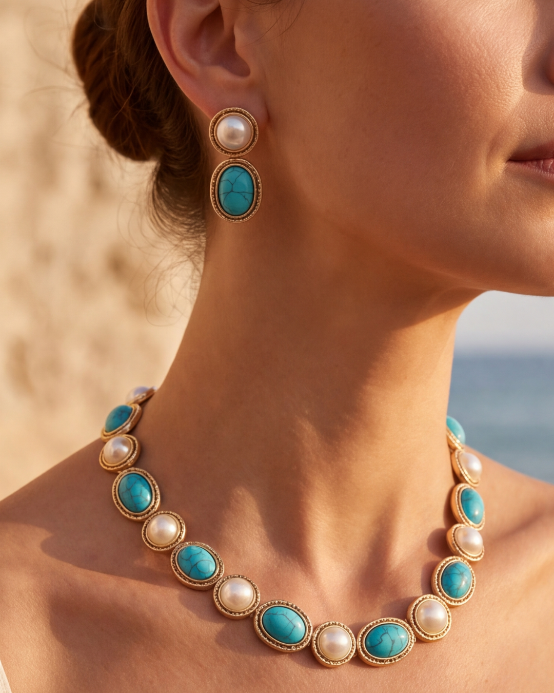 Collier & Boucles d'oreilles Nadiah