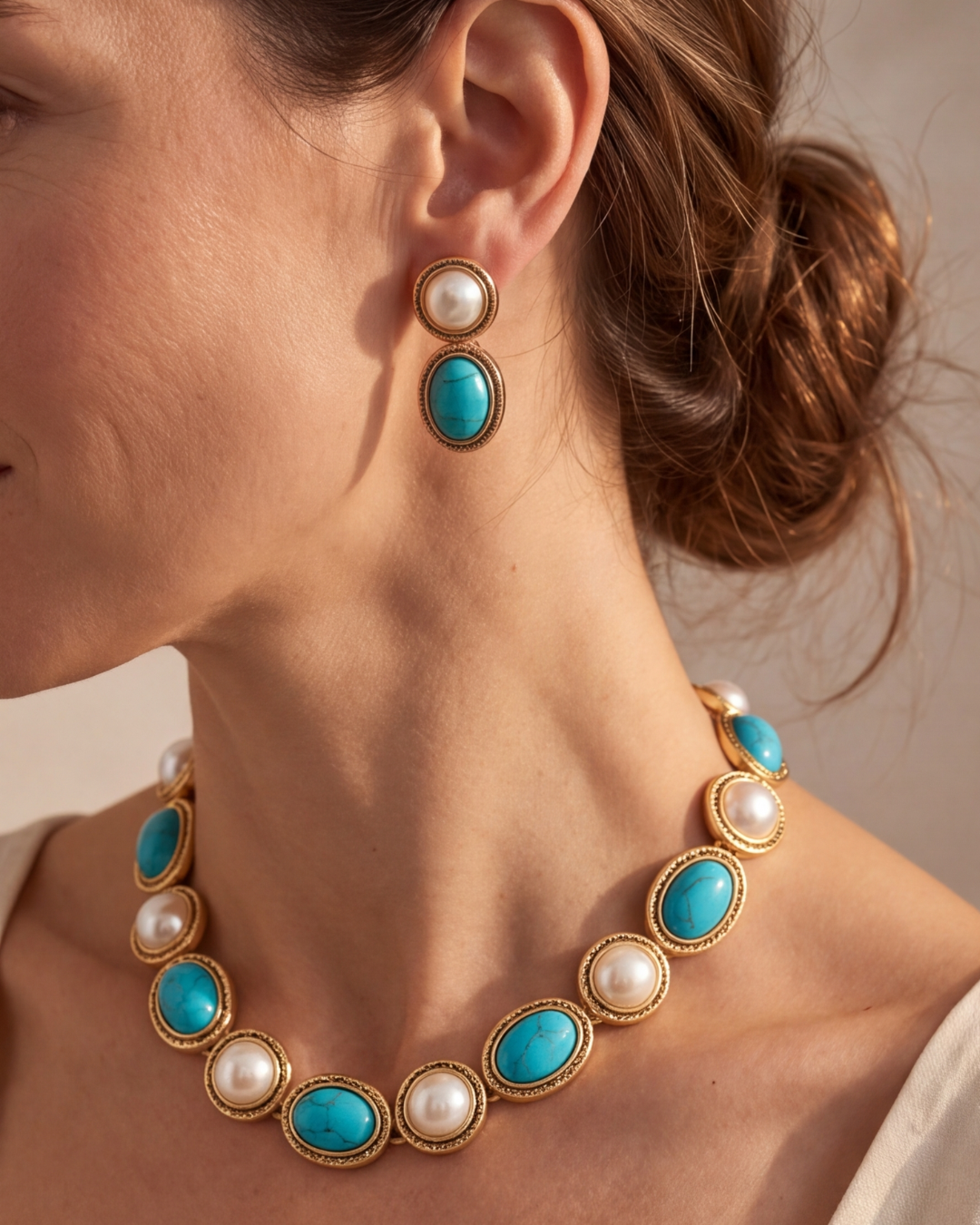 Collier & Boucles d'oreilles Nadiah